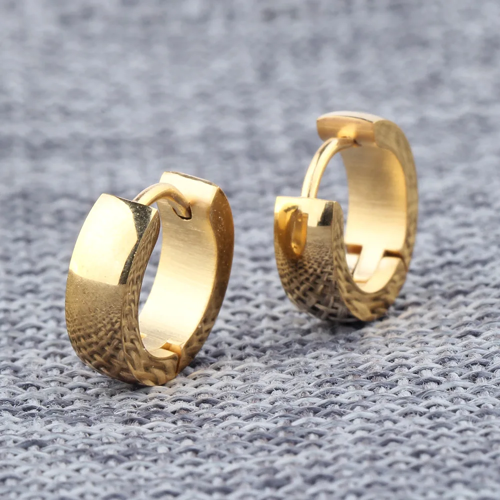 Ajojewel брендовые 3 цвета классические мужские модные серьги гвоздики из