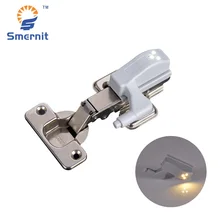 5 шт. светодиодный встроенные в петли светильники под шкаф СВЕТОДИОДНЫЙ светильник с датчиком Шкаф DIY ночной Светильник s теплый белый