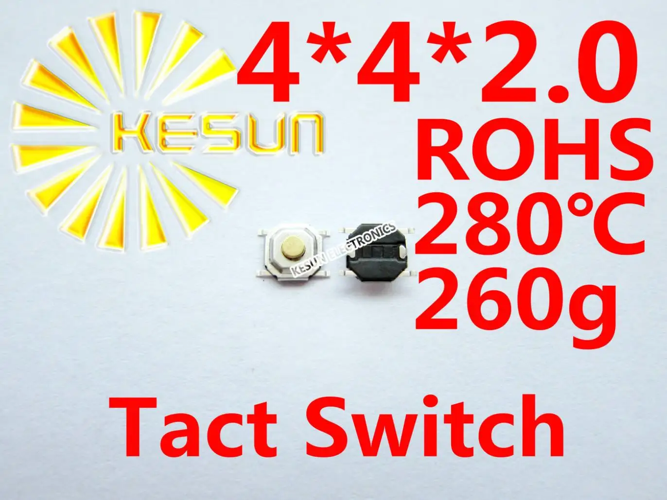 

FREE SHIPPING 100PCS 4X4X2.0MM SMD Tactile Tact Push Button Micro Switch Momentary ROHS