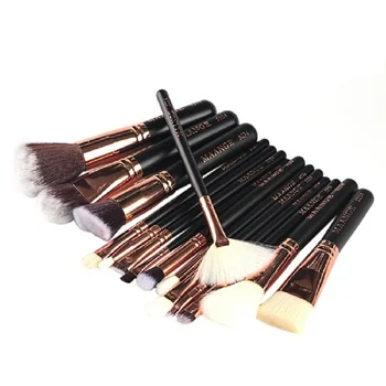 

HUAMIANLI 15pcs Pro Makeup Brushes Set Powder Foundation Eyeliner Lip Eyeshadow Brush Tool
