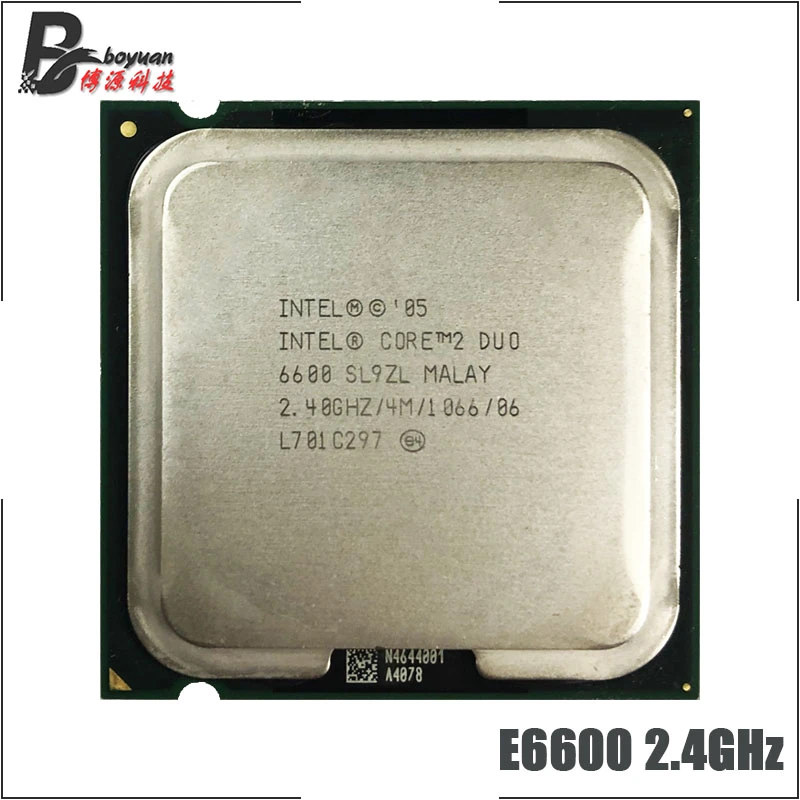 Intel Core 2 Duo E6600 2.4 GHz Çift Çekirdekli CPU İşlemci 4 M 65 W ...
