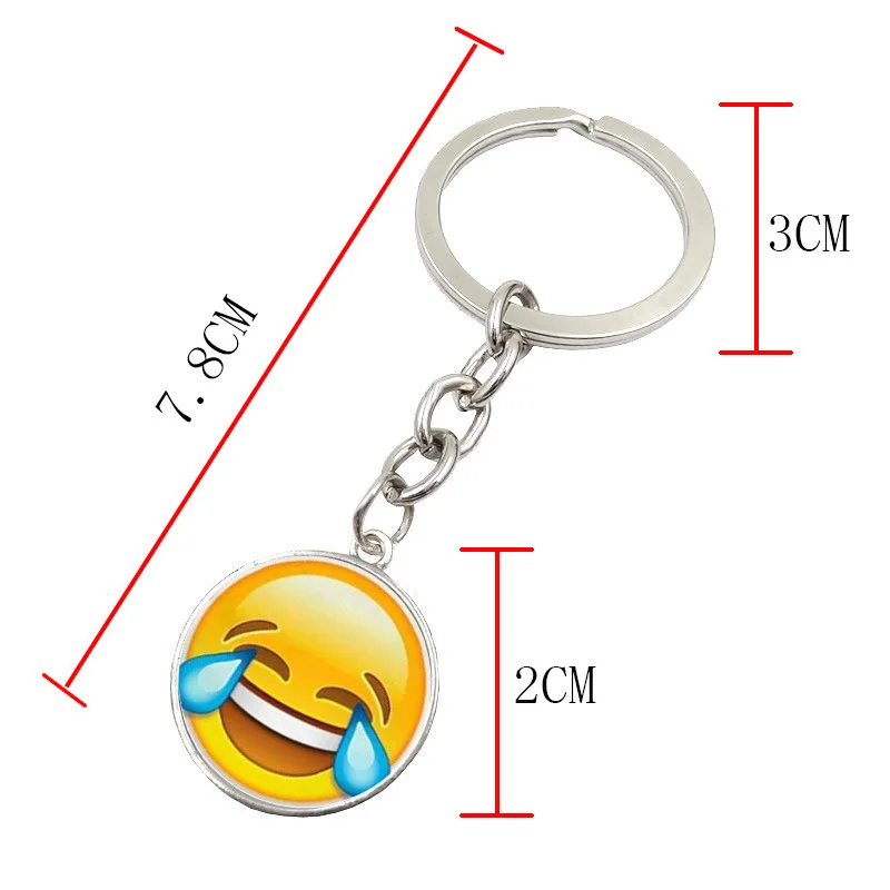 

New emoji theme key chain for kids present, party gifts favor