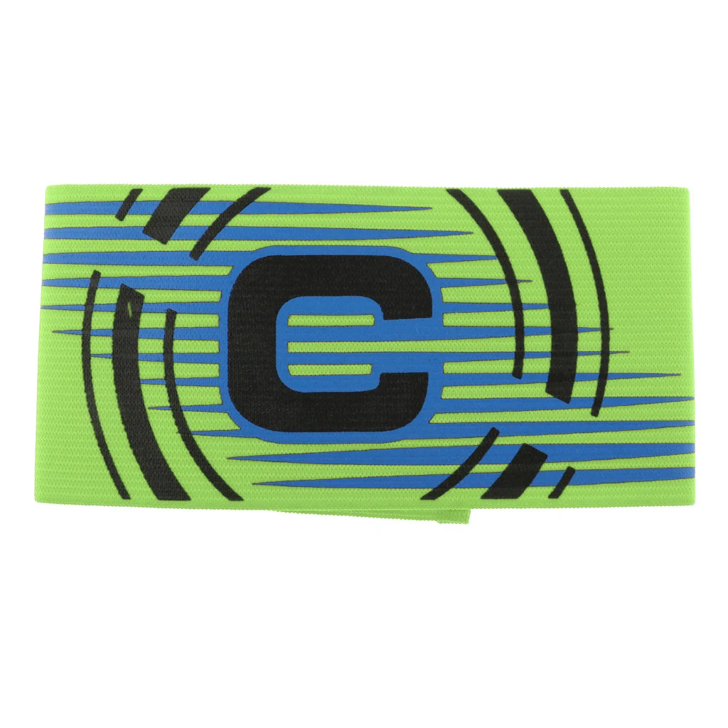 Football Soccer Captain Armband, Elastic Captains Armband for Adult Youth One Size, Stripe Design