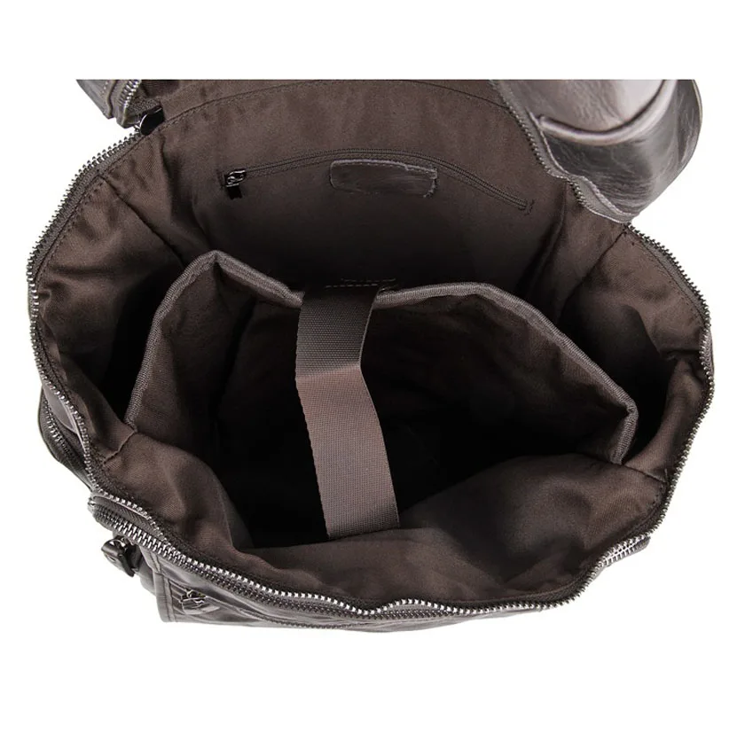 Reisen Taschen Echtem Vintage Männer Rucksack grau Wochenende 15 Packs Neue Schule