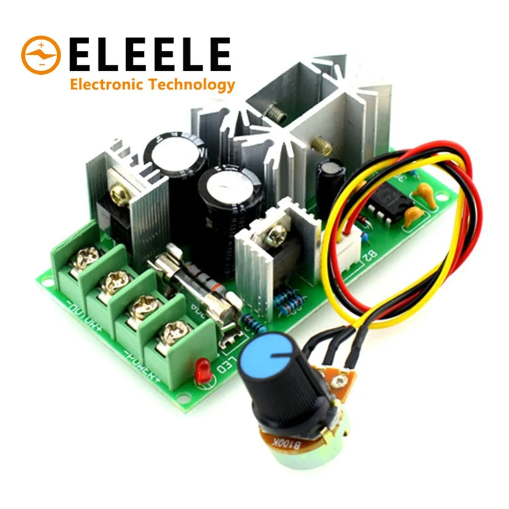 

DC10-60V Motor Speed Control Regulator PWM Motor Speed Controller Switch 20A Current Regulator High Power Drive Module PN35