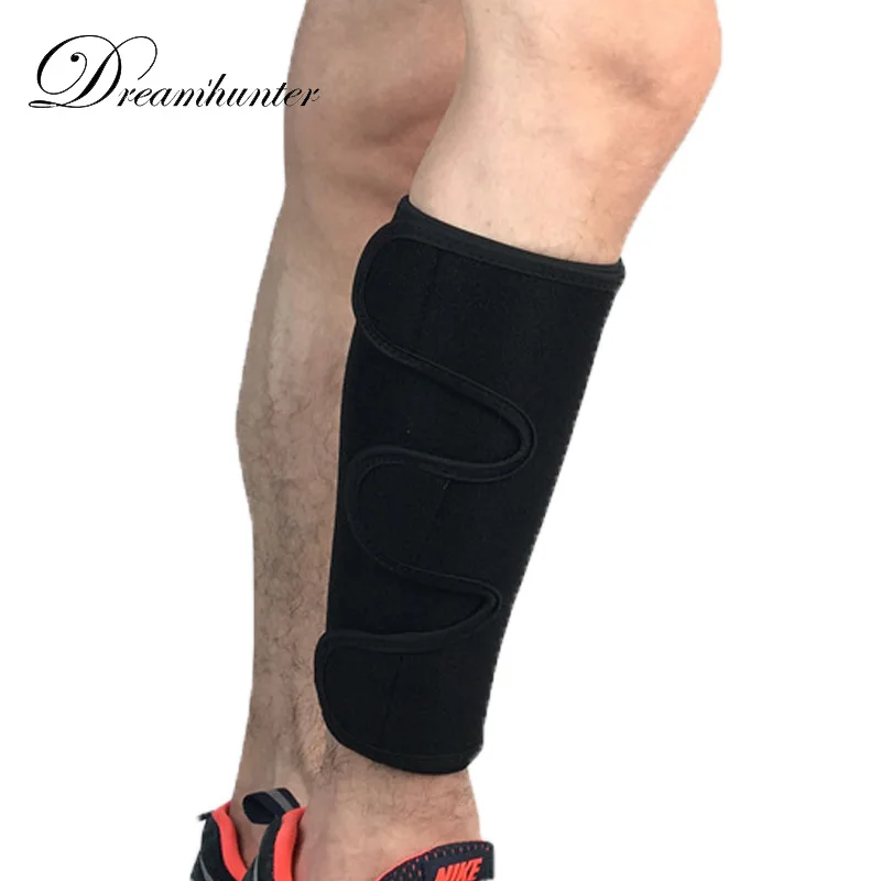Adjustable Bandage Football Shin Guard Protectors Compression Soccer Basketball Cycling Leg Sleeves Calf Protector