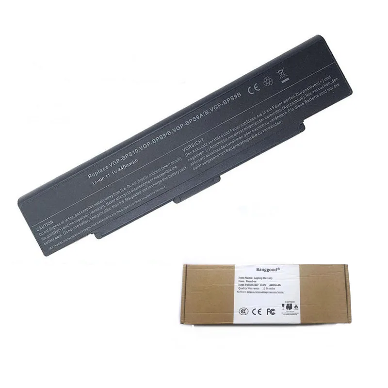 

11.1V 4400mAh VGP-BPS10 VGP-BPS9/B VGP-BPS9A/B VGP-BPS9B Laptop Battery for Sony Vaio VGP-BPL9 VGP-BPS9/S VGP-BPS9A/S VGP-BPL9C
