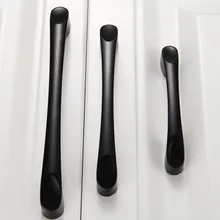 1 шт. мебельные ручки черные мебельные ручки и ручки для шкафа кухонные дверные ручки для шкафа