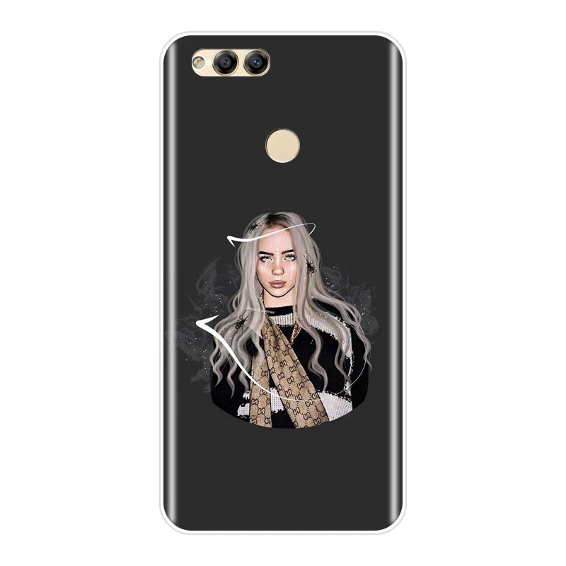 Чехол для телефона Billie Eilish Cool Girl для Huawei Honor 7 7S 7X 7A 7C Pro 10 9 8 8X MAX Honor 7 8 9 10 Lite силиконовый мягкий чехол-накладка - Цвет: No.7