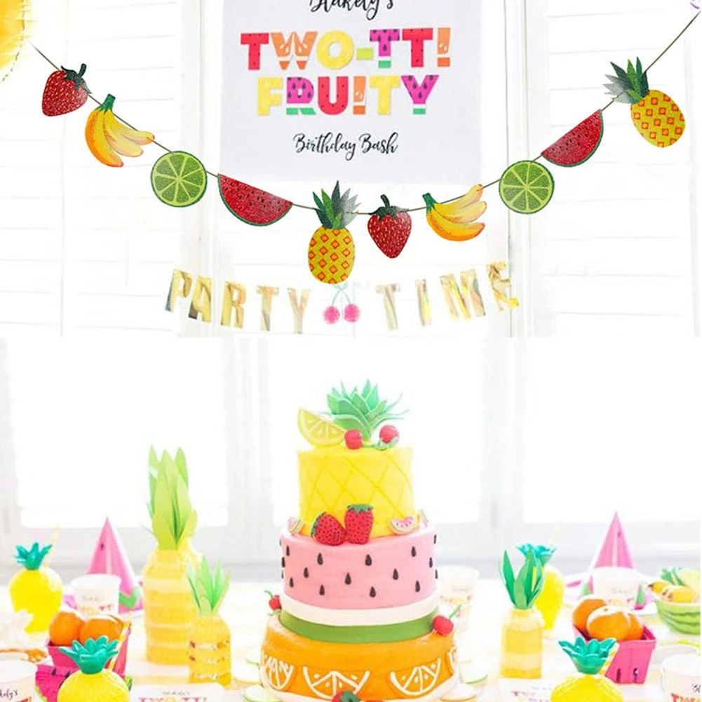 Poudre Scintillante Pour Theme De Fruits 2 5m String Frais D Ete Decoration De Fete Anniversaire Ornement Suspendu Aliexpress Maison Animalerie