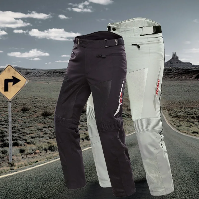 DUHAN Professional Motorcycle Cycling Riding Protective Trousers Waterproof Windproof Motorcycle Pants Men s Racing Sports Pants
