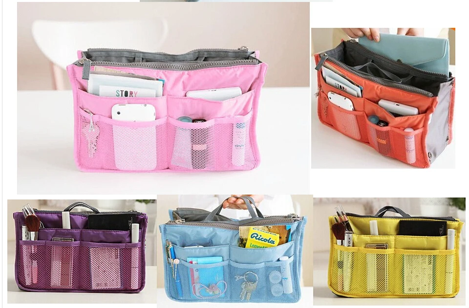 Large Storage Holder Washbag Hot Women Purse Handbag Organizer Large Storage Holder Washbag Hot Women Purse Handbag Organizer Travelling Bag Insert Liner Cosmetic Estuche Makeup In Bags Cases From Luggage