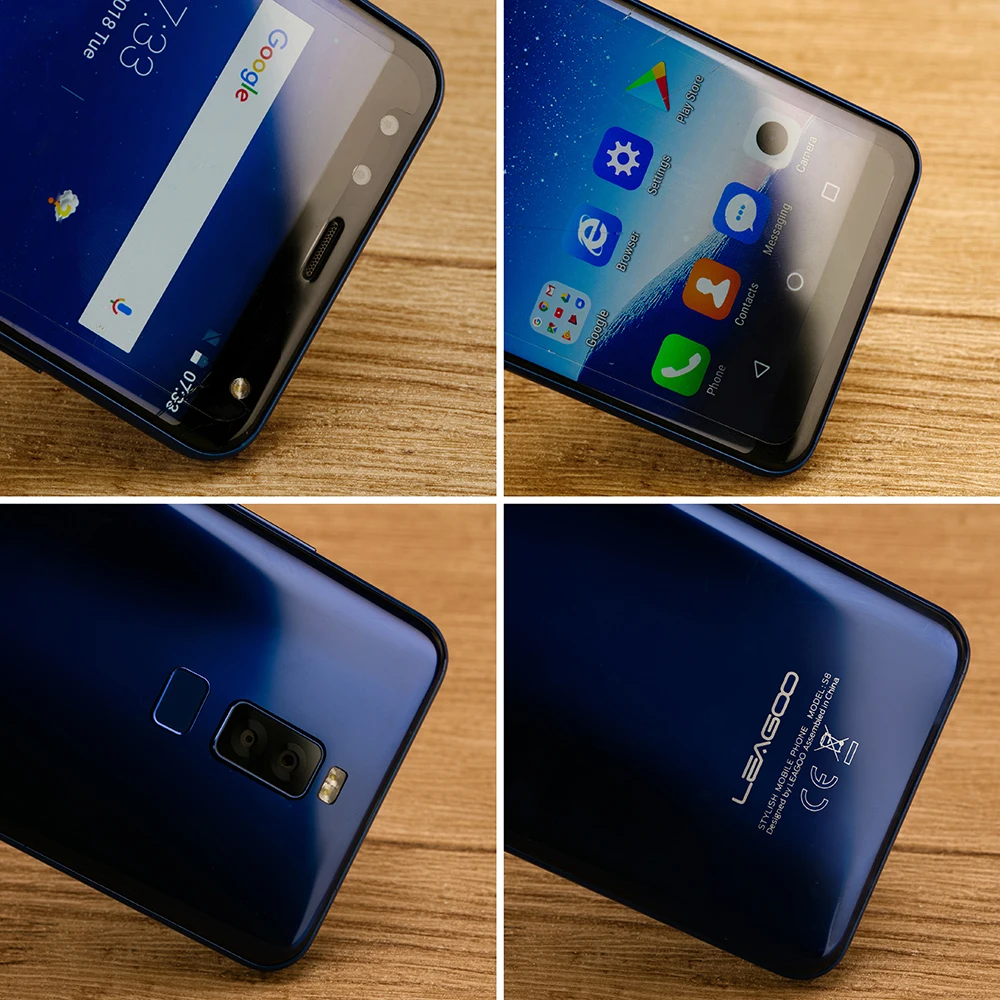 LEAGOO S8 3 ГБ 32 ГБ мобильный телефон Android 7,0 5,72 ''полный дисплей MTK6750T Восьмиядерный 13 МП 4 камеры отпечатков пальцев ID 4G смартфон