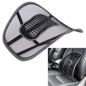 

Car Auto Seat Chair Back Support Massage Cushion Mesh Relief Car Lumbar Support Brace Office Home Chair Back Waist Accessories