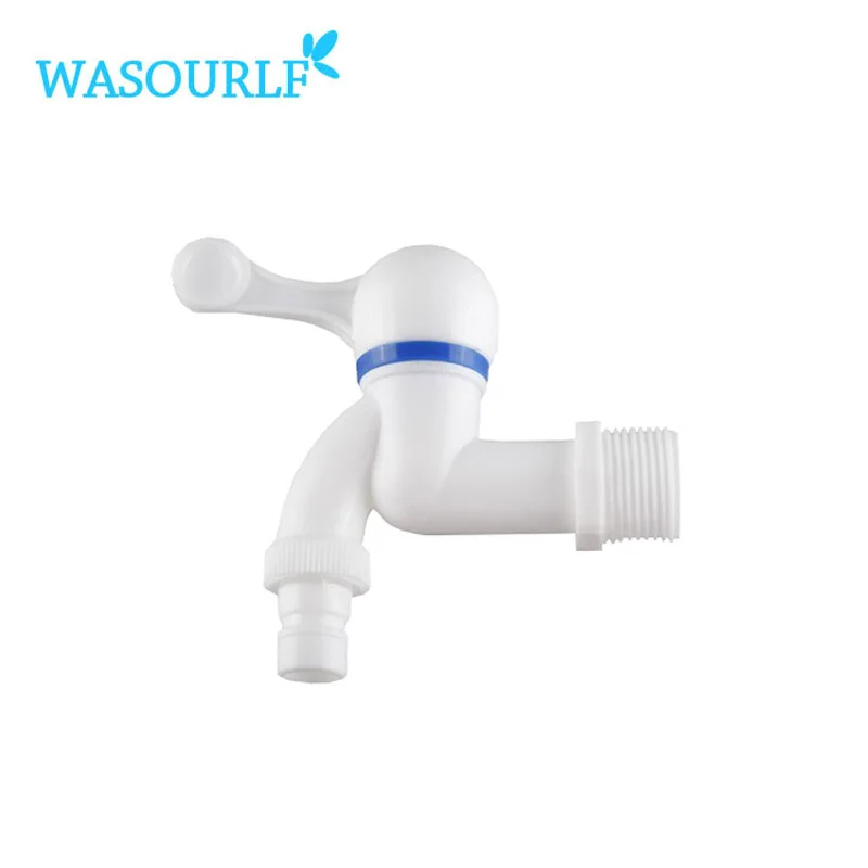 

WASOURLF plastic faucet pp mini tap male thread white small Bibcock easy install washing machine wholesale garden