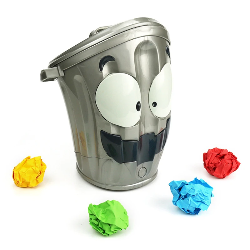 Электронная игрушка попробуйте метать бумажные шарики в движущийся мусорный бак забавная игра спортивные дети смешные игрушки для взрослых пластик