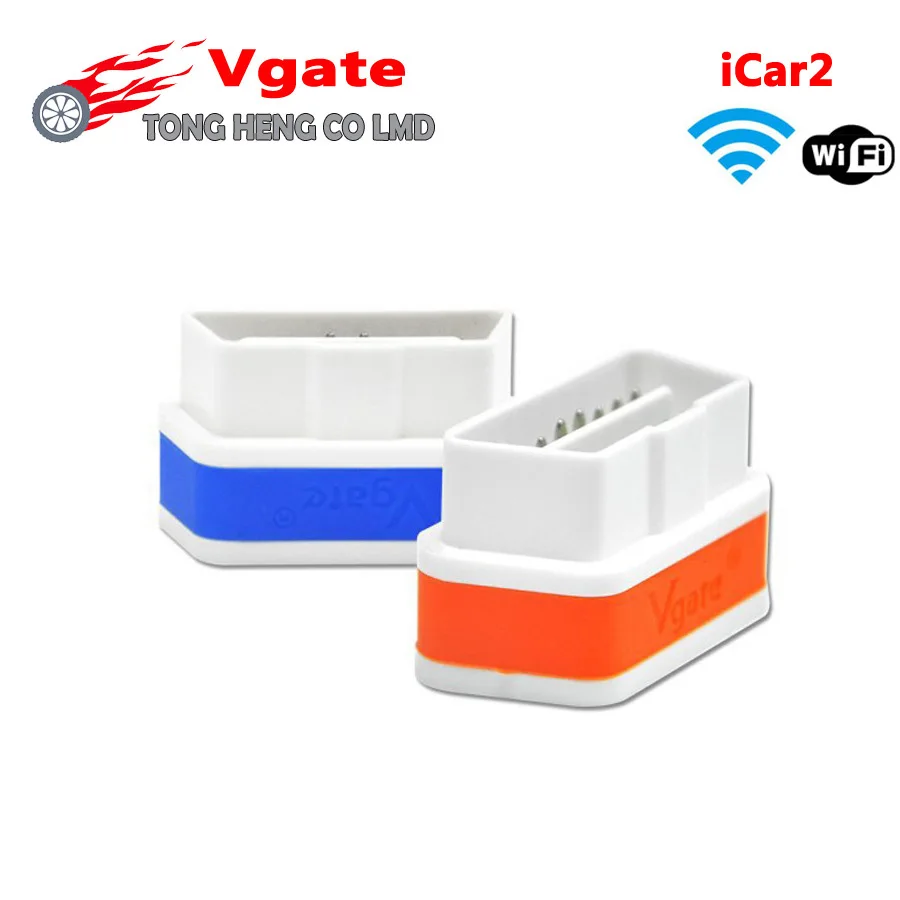 

DHL Free Vgate WiFi iCar 2 OBDII ELM327 iCar2 wifi vgate OBD diagnostic interface for IOS iPhone iPad Android 8 colors