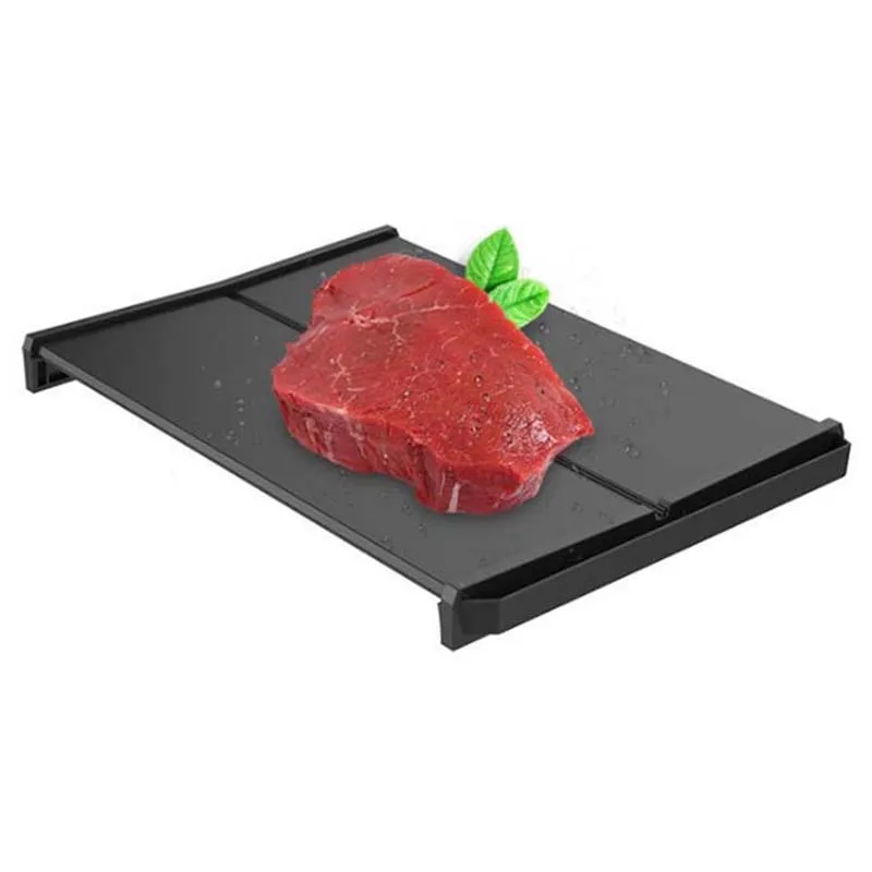 Plate Defrosting Tray,without Heating Natural Thawing Frozen Meat or Fish Quickly,Time-saving,Safely,Healthy,Keep Food Fresh a