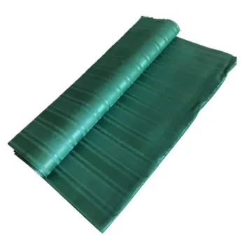 

African Nigerian real 100% cotton atiku lace for man cloth atiku fabric 5 yards per piece green color -J5