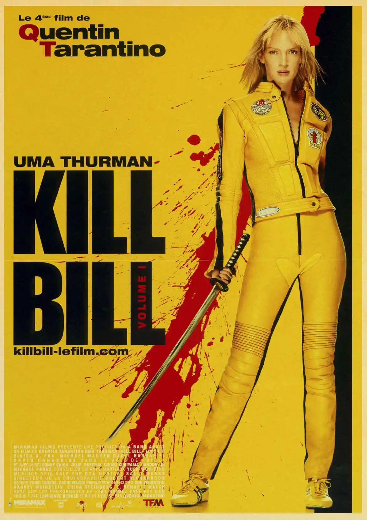 Классический фильм Kill Bill винтажные Плакаты для дома/бара/гостиной Декор крафт-бумага высокого качества плакат стикер стены