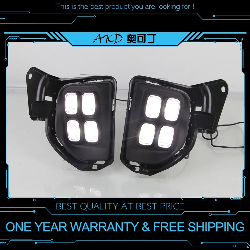 

Car Styling for Toyota Hiace 2014-2018 LED DRL for New hilux vigo revo LED Fog Light Front Lamp Automobile Accessories