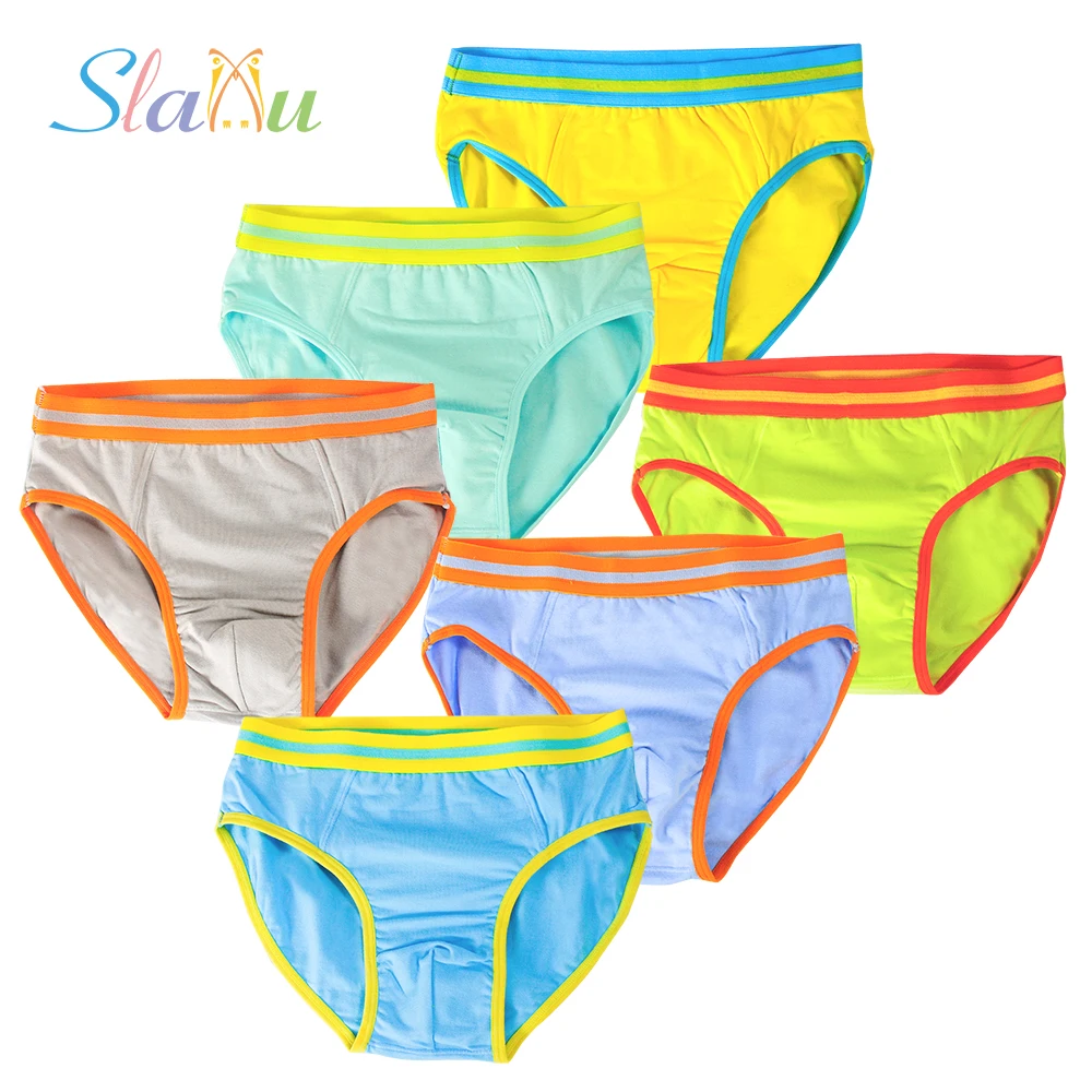 Buy 6 Pack Candy Colors Pure Color Kids Briefs for Boy