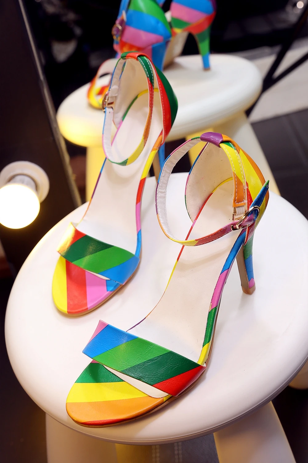 TXCNMB newest women sandals fashion woman shoes mixed color summer shoes sexy stiletto heels party shoes woman big size 43