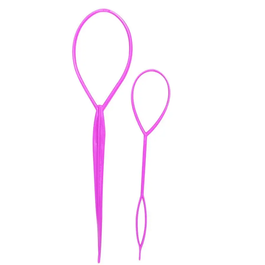 2 مقاسات بسيطة ماجيك الشعر تويست جديلة أداة تصفيف كليب عصا كعكة صانع تصفيفة 2JU29