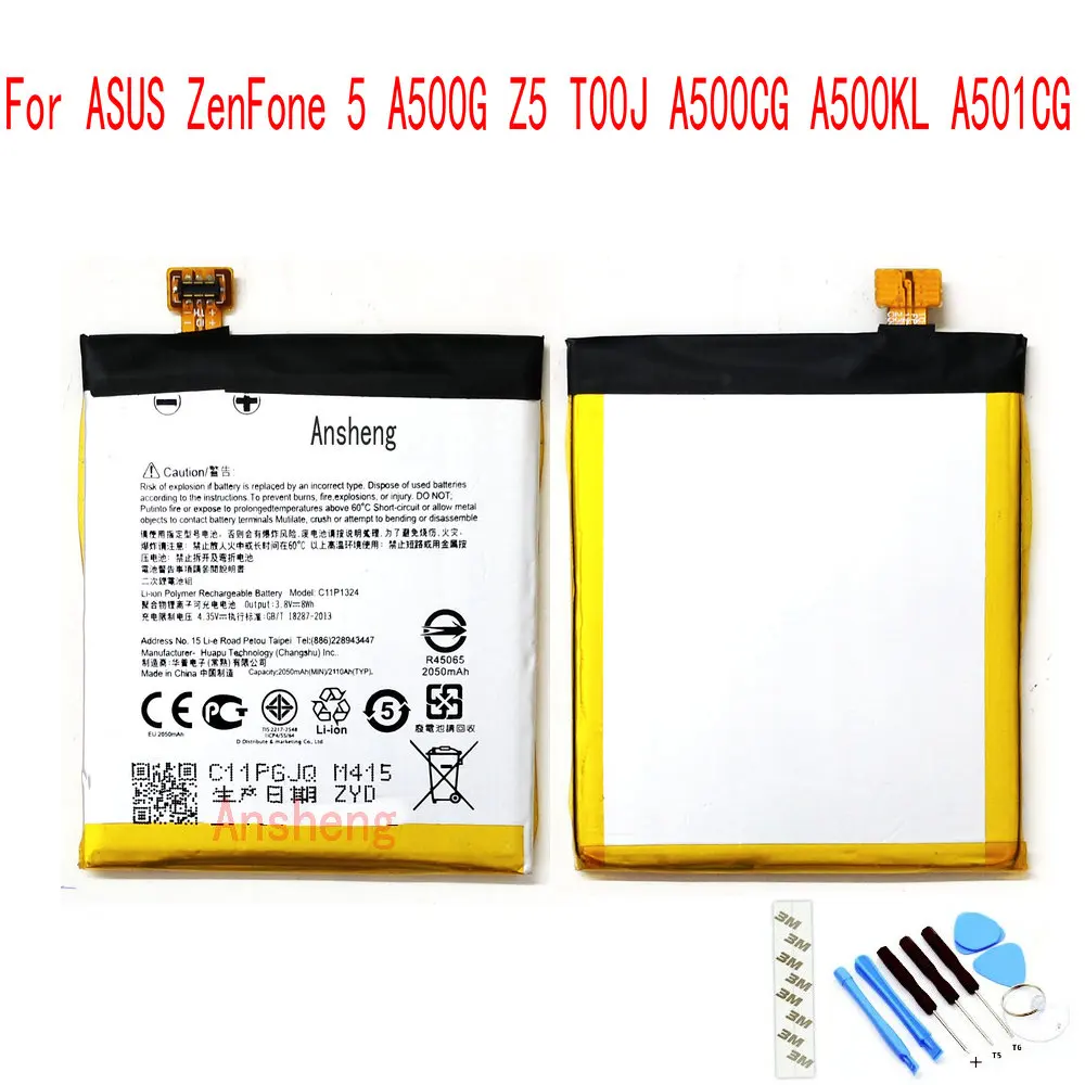 Ansheng оригинальный C11P1324 2050mAh аккумулятор для Asus ZenFone 5 A500G Z5 T00J A500CG A500KL A501C мобильный