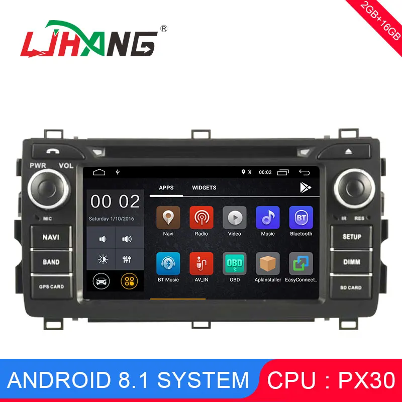 

LJHANG 2 din Car Multimedia Player Android 8.1 For TOYOTA AURIS 2013 Auto Audio Stereo GPS Navigation Mirror-link WIFI headunit