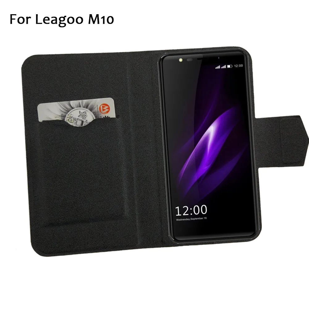 5 цветов Лидер продаж! Кожаный чехол для телефона Leagoo M10 защитный с откидной