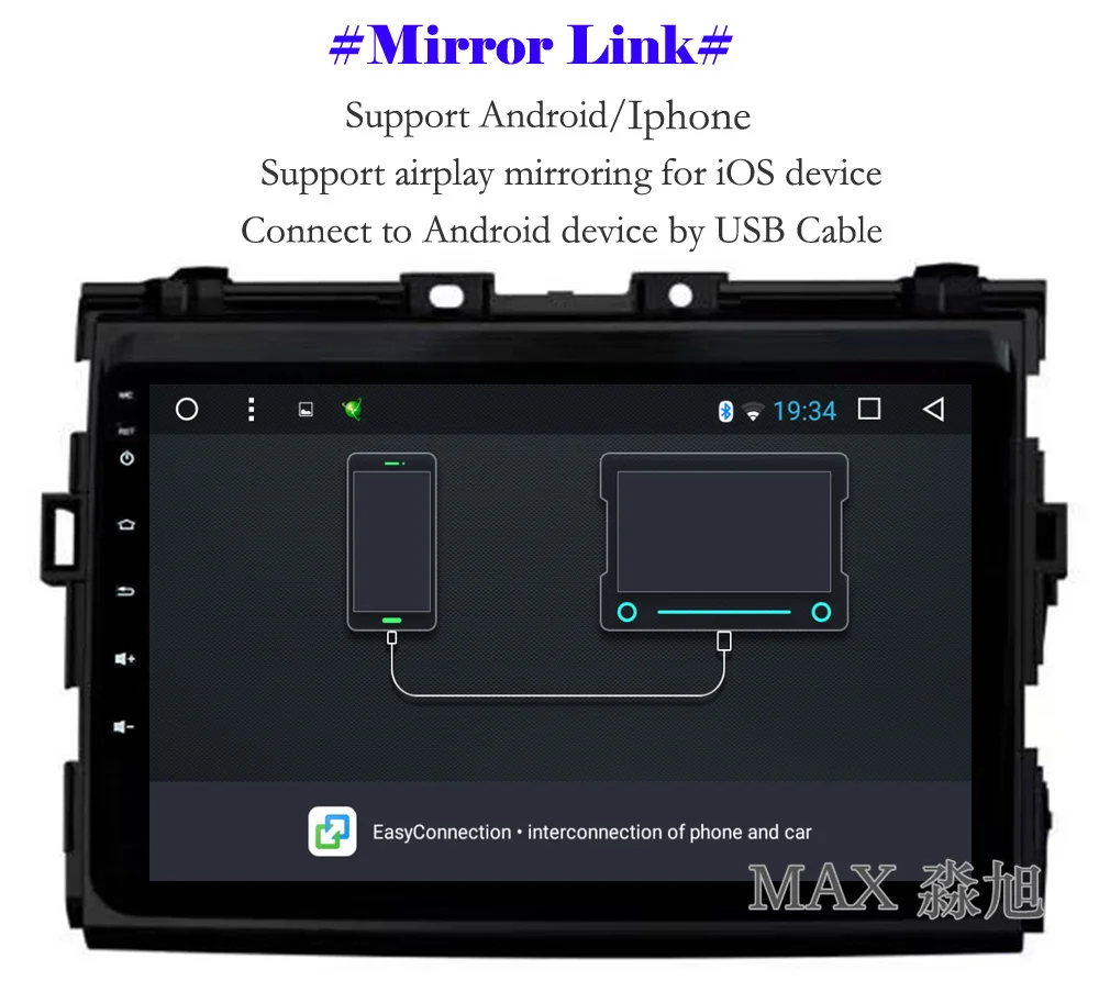 Flash Deal MAX IPS 2.5D 2G 32G Android 8.1.0 Car DVD Player for Toyota Previa/Estima/Tarago/Canarado 2006-2012 Car Radio RDS GPS Free Map 8