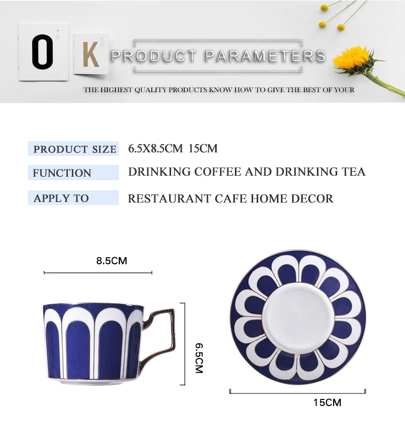 cup and saucer set (6)