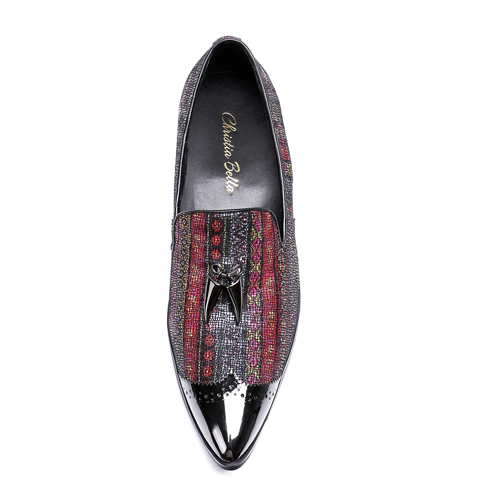 Para Tamaño Christia Tarde Llegada La Zapatos Bling Nueva 2018 1 Diseñador Más Planos Lujo 2 De Hombres Marca Partido Moda 47 Del Bella COwCxa
