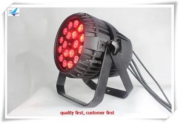 

8pcs/lot LED Par Light with Zoom 18X18W RGBWA UV 6IN1 Outdoor Par 64 IP65 LED Stage Light for Disco Show