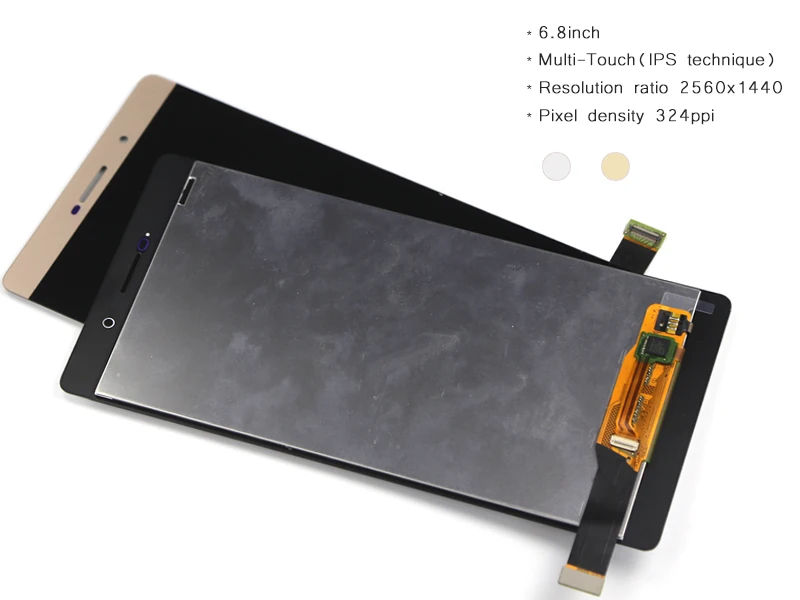 5 шт. новое и Тесты для huawei P8 max ЖК-дисплей Экран Дисплей с Сенсорный экран планшета Ассамблеи белый цвет;