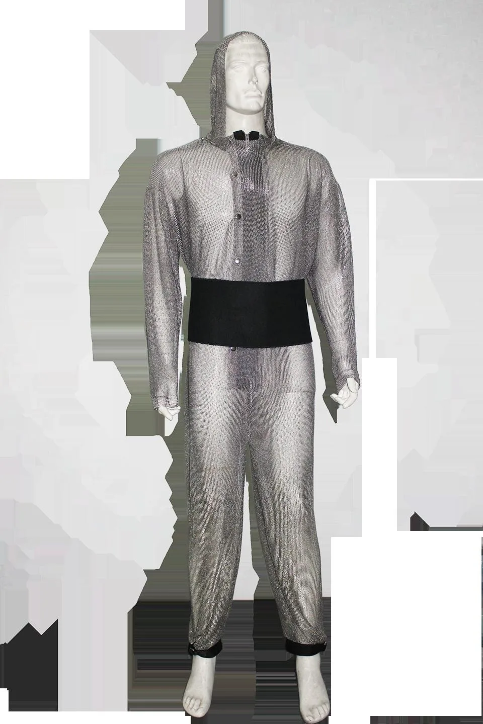 DIY tailored Anti Shark stainless steel chain mail shark suit Costume