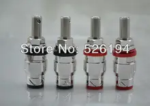 Free shipping 4pcs Yarbo Rhodium plated Binding post speaker connector plug for DIY amp