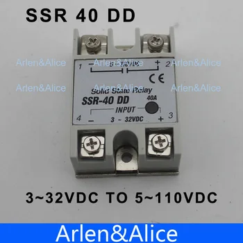 

40DD SSR input 3~32VDC load 5~110VDC DC single phase DC solid state relay