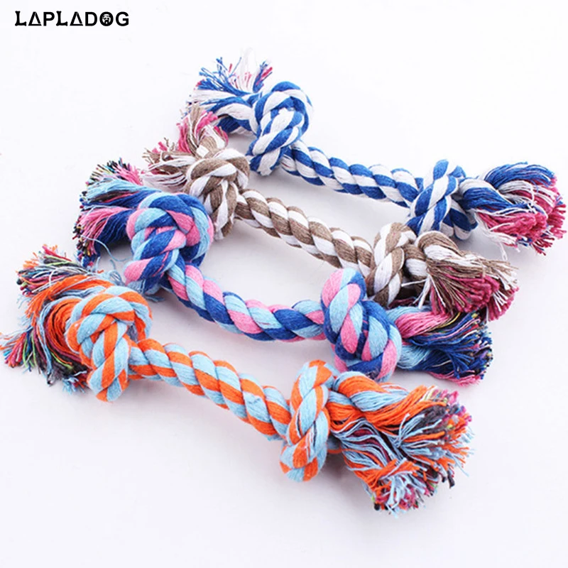 LAPLADOG игрушка для домашних животных плетеная кость красочные собаки