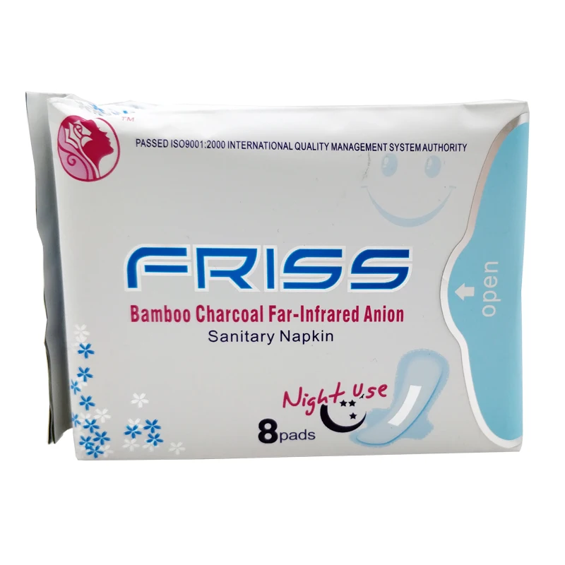 

8PCS Anion Sanitary Night Use Pad Sanitary Napkin Eliminate Bacteria Diminish Inflammation Sanitary Towel