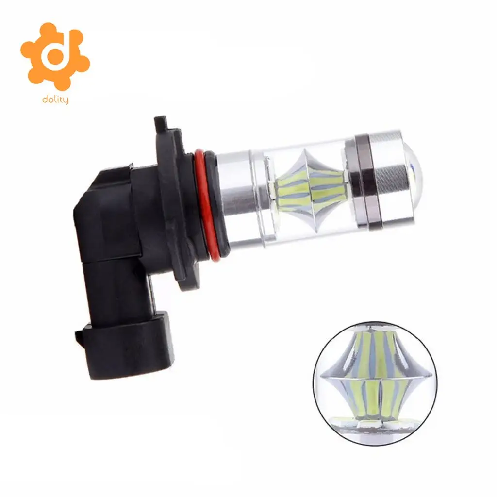 Baoblaze 2 Pieces Car 9006 HB4 100W Ice Blue LED Bulb for Fog Running DRL Light Lamp