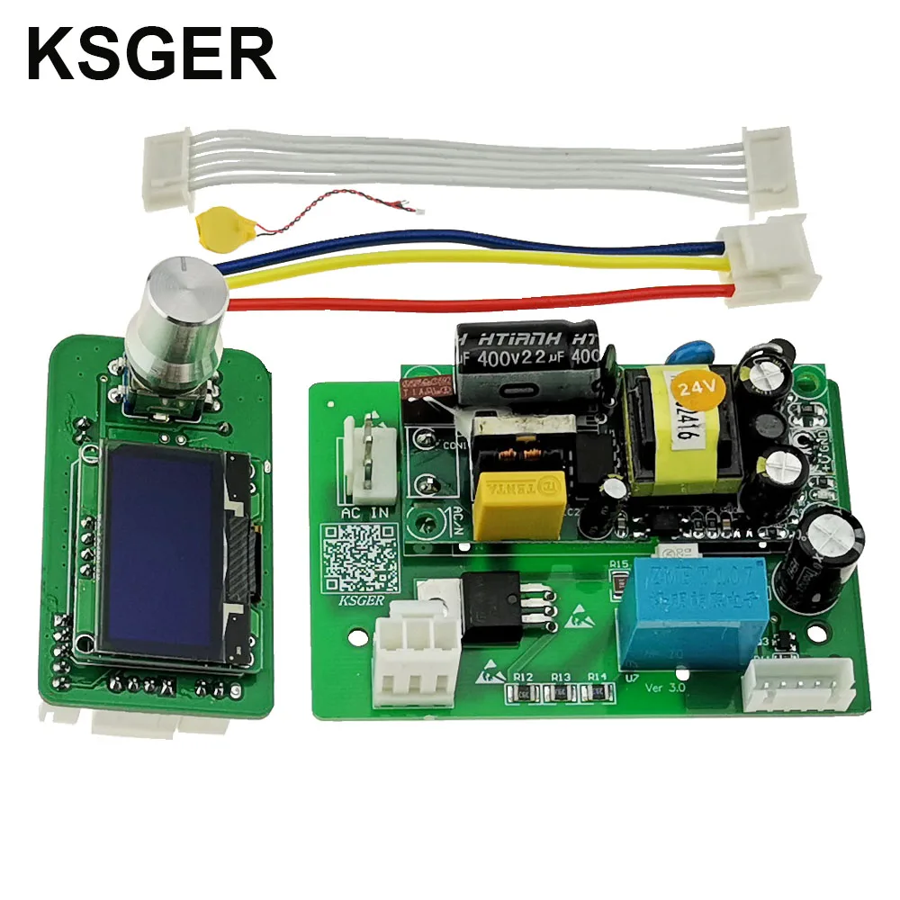 

KSGER OLED Hot Air Gun SMD Controller 1.3 Inch DIY Set Rewrok Desoldering Soldering Station 700W Nozzles Welding Electric Tools