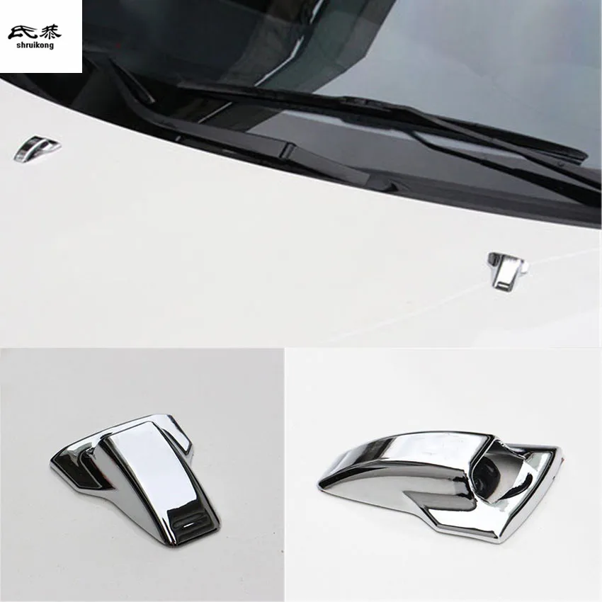 

Free shipping 2pcs/lot ABS Wiper nozzle decoration cover for 2013-2018 Mitsubishi Pajero Sport car accessories