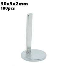 Strong Block Neodymium Magnets 30x5x2mm N35 Rare Earth NdFeB 100pcs 30x5x2 Permanent Powerful Magnetic Bar Magnet