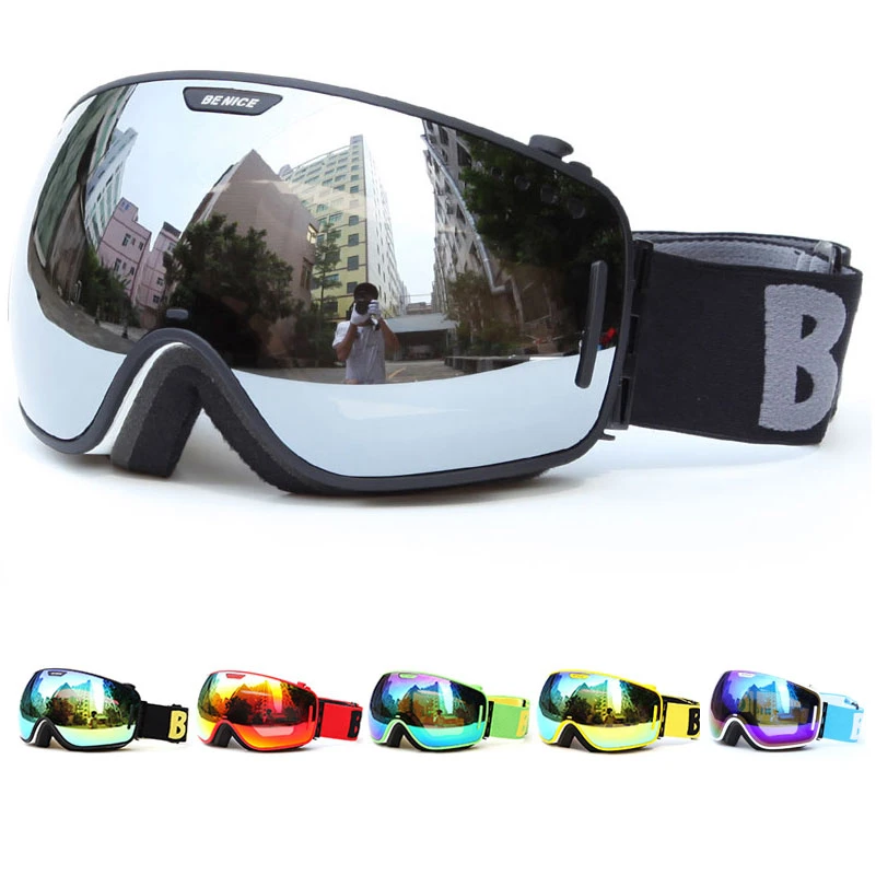 Benice uv400 anti fog ski goggles double Layers Adult skiing eyewear lens  snowboard glasses for men women snowboard goggle|snowboard glasses|skiing  eyewearbrand ski goggles - AliExpress