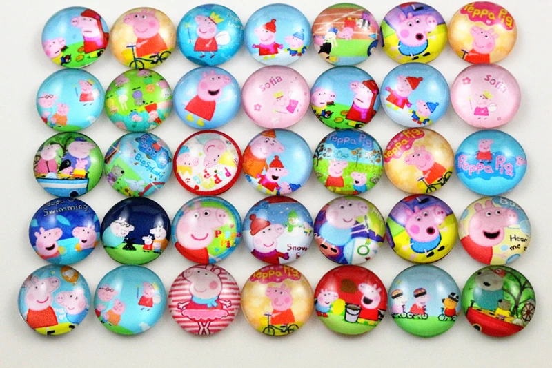 

Hot Sale 50pcs 12mm Pig Fashion Mixed Handmade Photo Glass Cabochons (G2-46)