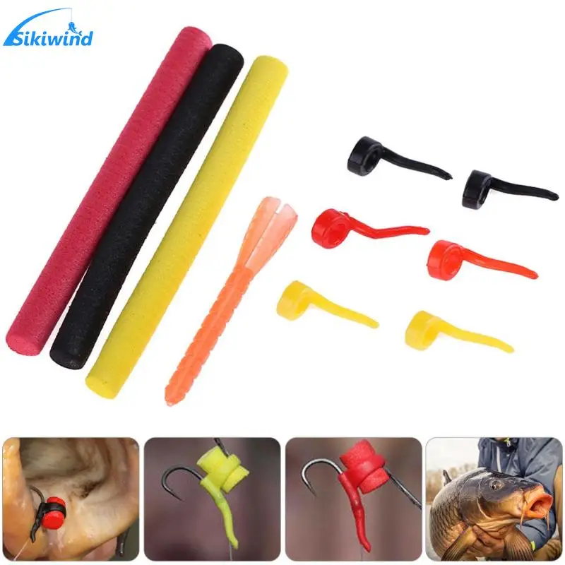 

10pcs/set Carp Fishing Sleeve with Foam Pop Up Baits for Zig Aligna Kit Zig Rigs Fishing Accessories