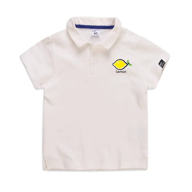 Moggi Cat Baby T Shirt Children Kids Baby  Boys Lemon Print T-shirt Sport Tee Tops Clothes 5 Color Children Kids Boys Clothes (3)