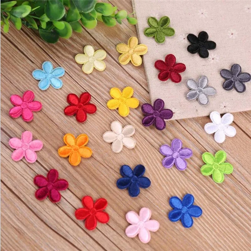 10PCS Cute Small Flower Patches for Kids Bags & Dresses